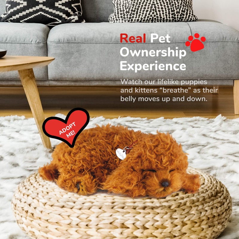 Perfect Petzzz - Poodle, Dog Toys for Kids and Elderly, Realistic Dog Stuffed Animals, Battery-Operated Stuffed Dog, Companion Interactive Pets with Synthetic Fur - Image 5